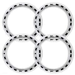 Dacia Uyumlu 14 Jant At Desenli Lastik Yanağı Beyaz Renk 1 Takım 4 Adet