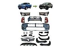 Toyota Hilux Uyumlu Revo 2016-2020 İçin 2021+ Rocco Dönüşüm Far Stop Dahil (Full Facelift)