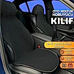 Geely Echo Uyumlu Koltuk Kılıfı Minder Siyah 2+1 Ön Arka Set