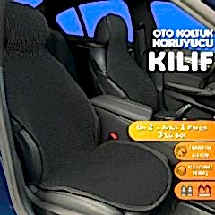 Suzuki Baleno Uyumlu Koltuk Kılıfı Minder Siyah 2+1 Ön Arka Set