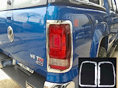 Volkswagen Amarok Uyumlu 2010 Sonrası Arka Stop Kaplama ABS Krom Parça