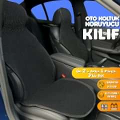 Suzuki Vitara Grand Uyumlu Koltuk Kılıfı Minder Siyah 2+1 Ön Arka Set