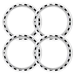 Dacia Uyumlu 15 Jant At Desenli Lastik Yanağı Beyaz Renk 1 Takım 4 Adet