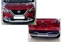 S-Dizayn Nissan Qashqai 3 Ön ve Arka Tampon Koruma Difüzör Seti 2021 Üzeri A+ Kalite