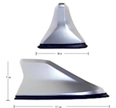 Nissan Navara Uyumlu Köpek Balığı Balık Sırtı Shark Anten Gri