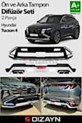 S-Dizayn Hyundai Tucson 4 Ön ve Arka Tampon Koruma Difüzör Seti 2025 Üzeri A+ Kalite