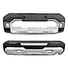 S-Dizayn Renault Duster 4X2 Ön ve Arka Tampon Koruma Difüzör Seti 2024 Üzeri A+ Kalite