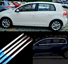 Volkswagen Golf Uyumlu 7 Golf 7,5 Cam Çıtası Krom Parça