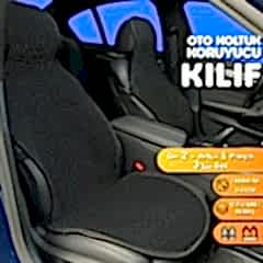 Toyota Land Cruiser Uyumlu Koltuk Kılıfı Minder Siyah 2+1 Ön Arka Set