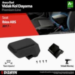 S-Dizayn Seat Ibiza ABS Vidalı Kol Dayama Kolçak Siyah 2017 Üzeri A+Kalite