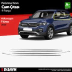 S-Dizayn VW T-Cross Krom Cam Çıtası 4 Prç 2023 Üzeri