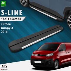 S-Dizayn Citroen Jumpy 3 Kısa Şase S-Line Aluminyum Yan Basamak 213 Cm 2016 Üzeri A+ Kalite