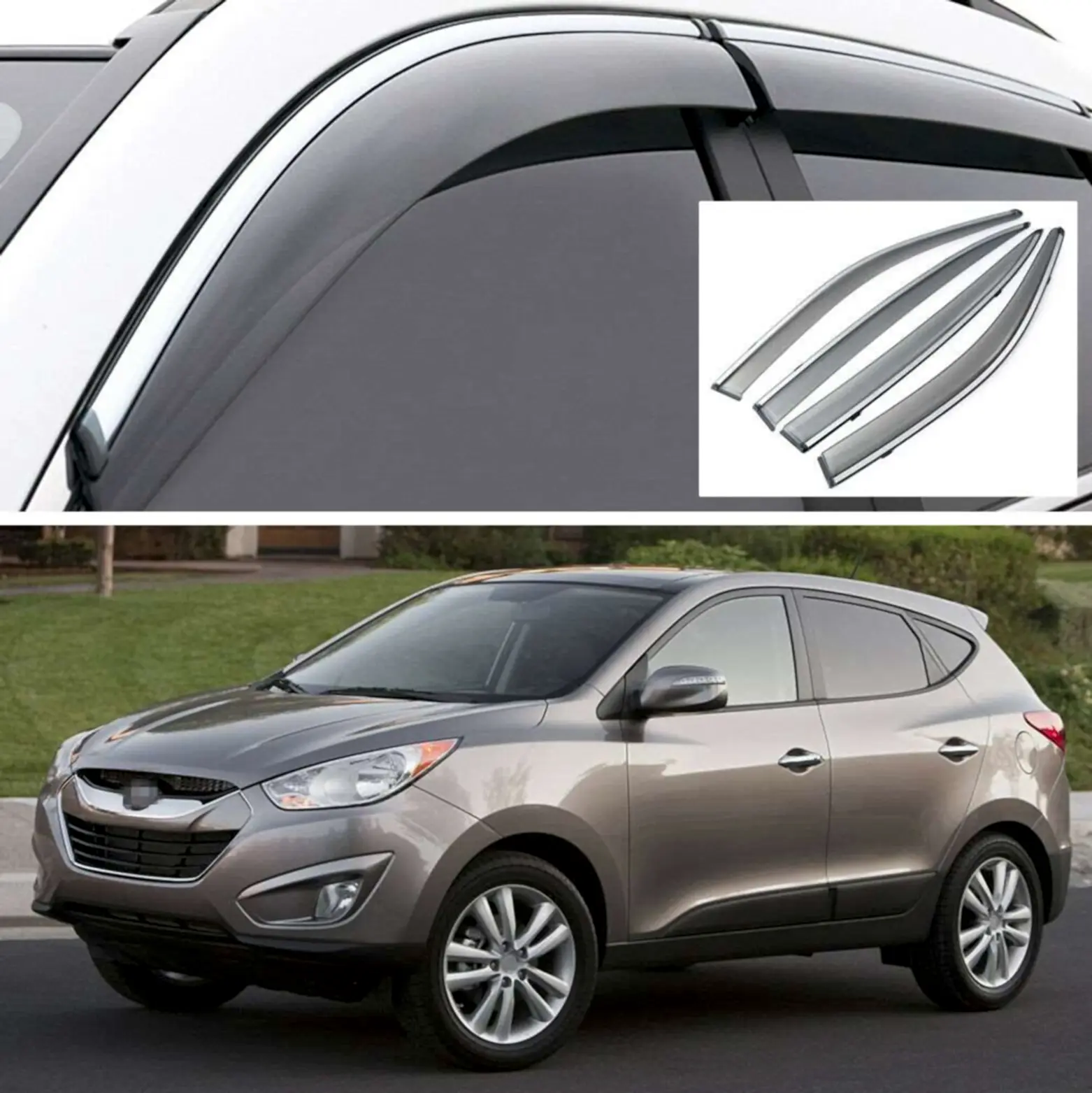 BMW X6 E71 2008-2015 Kromlu Cam Rüzgarlığı (İthal)