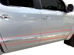 Volkswagen Amarok Uyumlu Yan Kapı Çıtası 4 Parça Krom 2010-2016