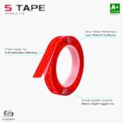 S-Dizayn Çift Taraflı Bant 10mm x 5 Metre Şeffaf Silikon VHB Bant A+Kalite