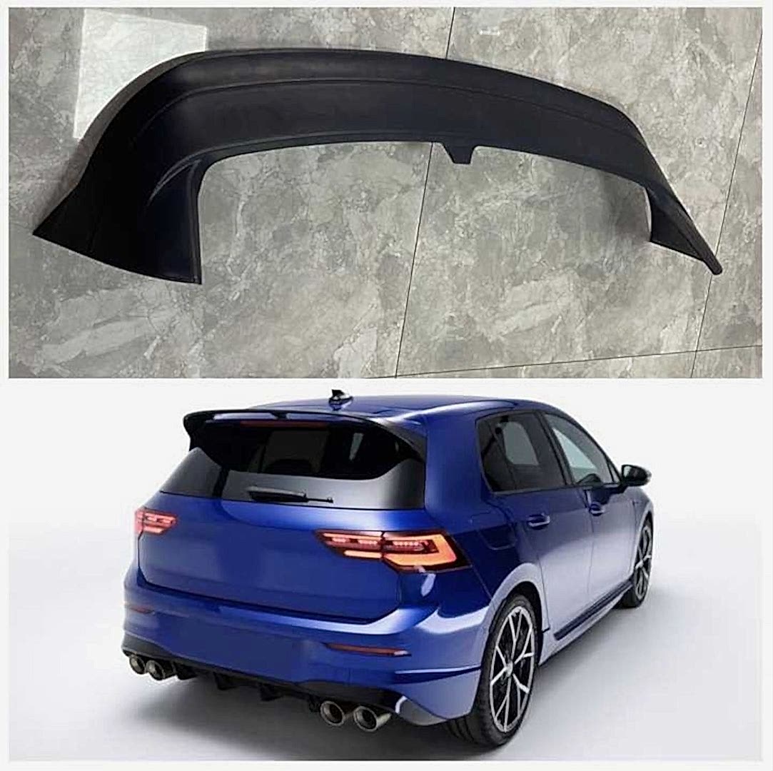 Volkswagen Golf Uyumlu 8 Spoiler - Piano Black (Parlak Siyah)