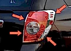 Chevrolet Captiva 2006+ Sonrası Stop Çerçevesi ABS Krom (İthal)