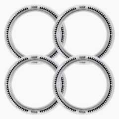 Chevrolet Uyumlu 13 Jant B-B-S Testere Lastik Yanağı Beyaz Renk 1 Takım 4 Adet