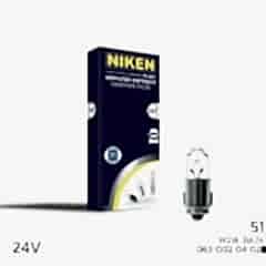 Niken 24V 51 Ampul (W2W) BA7S 10 LU
