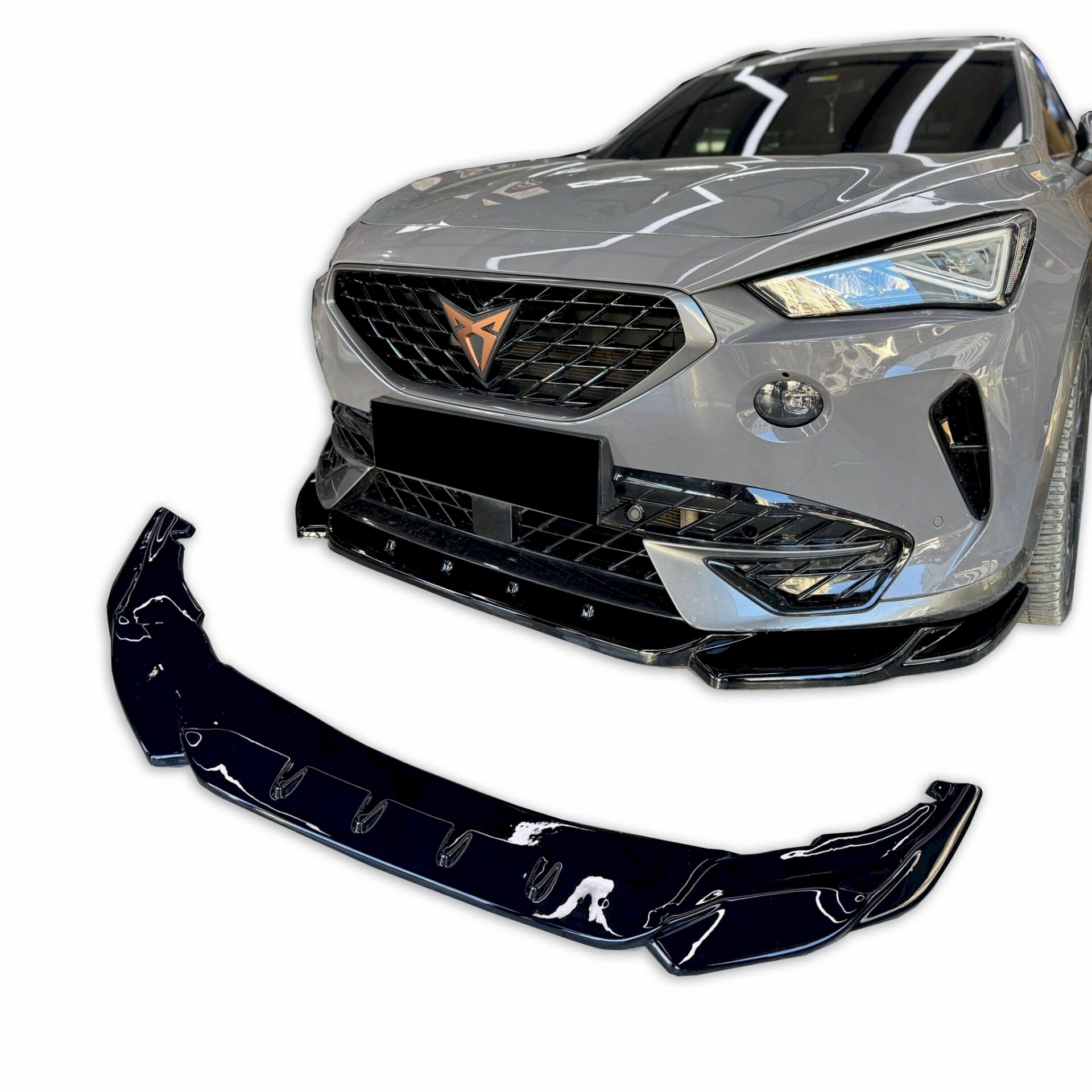 Cupra Formentor Uyumlu Araca Özel Ön Lip (Parlak Siyah Boyalı)