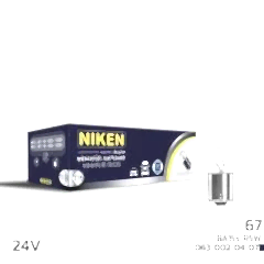 Niken 24V 67 Ampul (R5W) BA15S 10 LU
