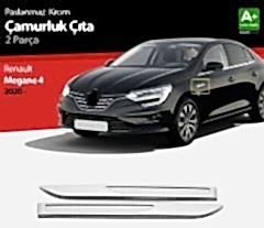 Renault Megane Uyumlu 5 Çamurluk Kromu -2020 Paslanmaz Çelik Parça