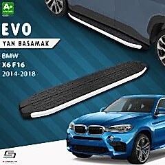 S-Dizayn Bmw X6 F16 Evo Aluminyum Yan Basamak 193 Cm 2014-2018 A+ Kalite