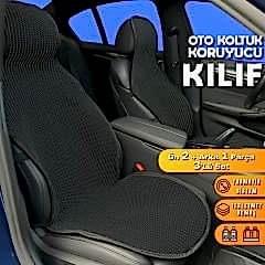 Volvo V60 Uyumlu Koltuk Kılıfı Minder Siyah 2+1 Ön Arka Set