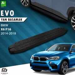 S-Dizayn Bmw X6 F16 Evo Siyah Yan Basamak 193 Cm 2014-2018 A+ Kalite