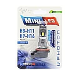 Photon Mini H8 H9 H11 H16 Compact Led 12-24V Tekli Blister