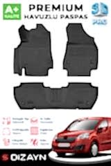 S-Dizayn Citroen Berlingo 3D Pro Havuzlu Paspas 2008-2018 Üzeri A+ Kalite