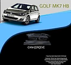Volkswagen Golf Uyumlu Mk7 Hatchback Krom Cam Çerçevesi 12 Parça Golf 7 - 7,5 (2012-2020)
