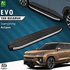 S-Dizayn Ssangyong Actyon Evo Krom Yan Basamak 183 Cm 2024 Üzeri A+ Kalite