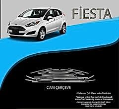 Ford Fiesta Uyumlu Krom Cam Çerçevesi 2008-2019 Arası