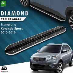 S-Dizayn Ssangyong Korando Sport Diamond Krom Yan Basamak 203 Cm 2010-2019 A+ Kalite