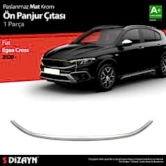 S-Dizayn Fiat Egea Cross Krom Ön Panjur Çıtası 2020 Üzeri Mat Krom