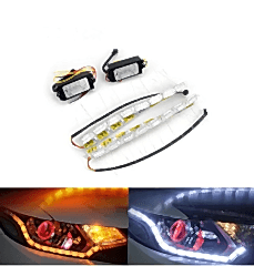 Gündüz Ledi Kayar Sinyalli Beyaz-Turuncu / Laam538-2