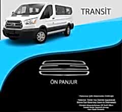 Ford Transit Uyumlu Krom Ön Panjur Krom Çıta 3 Parça. Parça Transit (2019+)