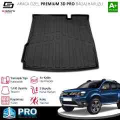 S-Dizayn Dacia Duster 4X2 3D Pro Bagaj Havuzu 2018-2022 A+ Kalite