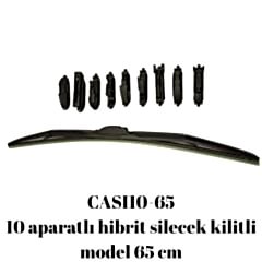 10 aparatlı hibrit silecek kilitli model 65 cm / CASI10-65