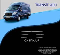 Ford Transit Uyumlu 2021 Krom Ön Panjur 4 Parça. Parça Transit (2019+)