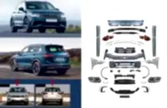 2016+ Tiguan Uyumlu İçin 2020+ Facelift Body Kit Parça