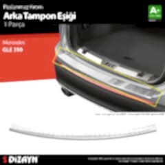 S-Dizayn Mercedes GLE350 Krom Arka Tampon Eşiği 2015-2019 A+ Kalite