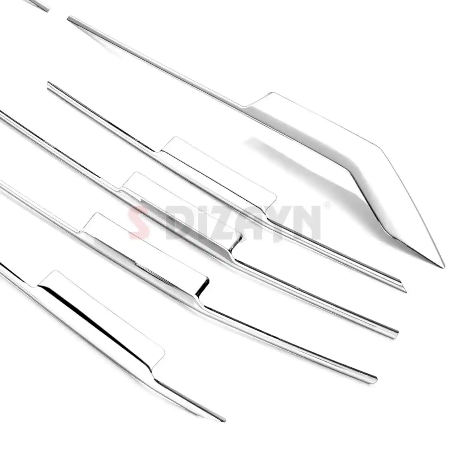 S-Dizayn Ford Tourneo Custom 2 Krom Ön Panjur 9 Prç. 2023 Üzeri A+ Kalite