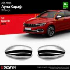 Fiat Egea Uyumlu Hatchback ABS Krom Ayna Kapağı 2 Parça. 2020 Üzeri Parça
