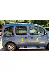 Renault Kangoo Uyumlu 2 Yan Kapı Çıtası -2008 Paslanmaz Çelik Parça