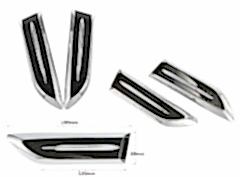 Universal 2'li bıçak çamurluk logosu geniş model / YACI185