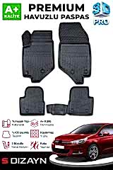 S-Dizayn Citroen C4 3D Pro Havuzlu Paspas 2010-2018 A+ Kalite