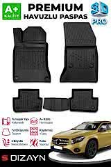S-Dizayn Mercedes GLA 3D Pro Havuzlu Paspas 2014-2019 A+ Kalite