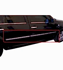 Volkswagen Caddy Uyumlu Yan Kapı Çıtası 2007-2014 Paslanmaz Çelik Parça